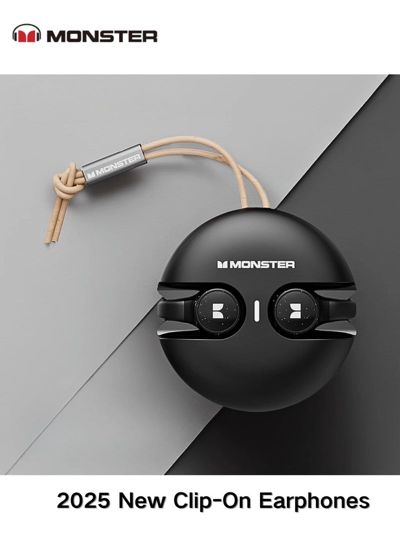 Monster - Monster XTK21 Ear Clip Bluetooth Headset – Seamless Connectivity, Hifi Sound, & 24hr Battery Life - Image 1