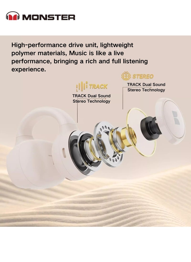 Monster - Monster XTK21 Ear Clip Bluetooth Headset – Seamless Connectivity, Hifi Sound, & 24hr Battery Life - Image 1