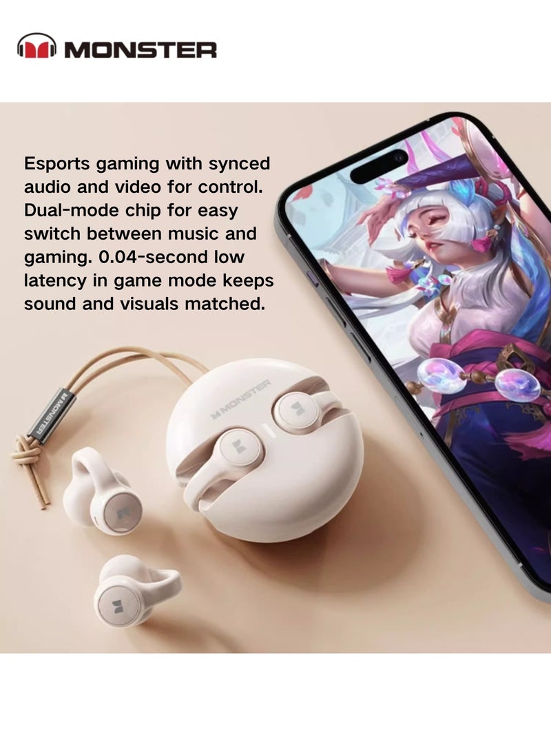 Monster - Monster XTK21 Ear Clip Bluetooth Headset – Seamless Connectivity, Hifi Sound, & 24hr Battery Life - Image 1