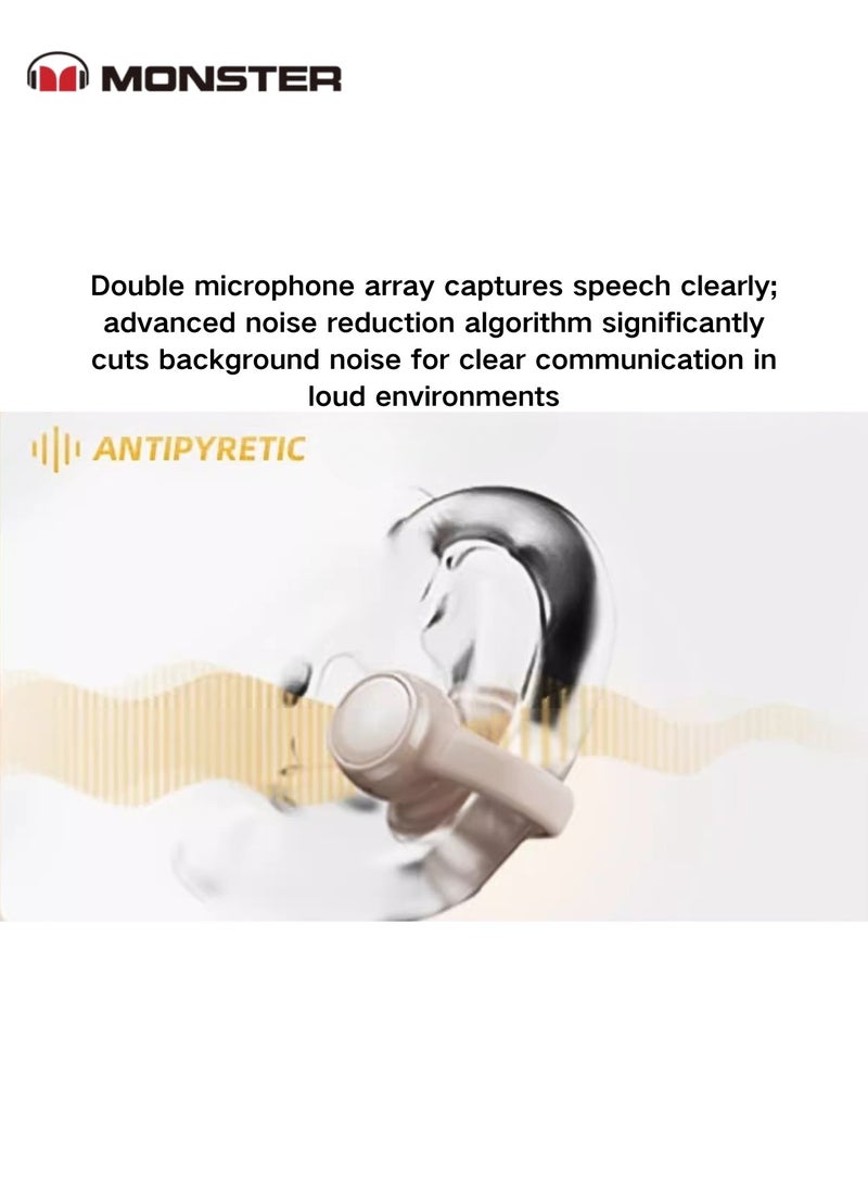 Monster - Monster XTK21 Ear Clip Bluetooth Headset – Seamless Connectivity, Hifi Sound, & 24hr Battery Life - Image 1