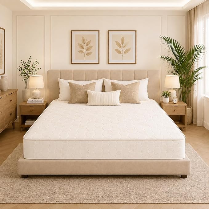 Zavora Homes Orthopedic Firm Medical Mattress |(W160xL200xH30cm)|(30cmThickness)|Orthopedic Foam  | Back Pain Relief | American Tricot Fabric - soft White Fabric