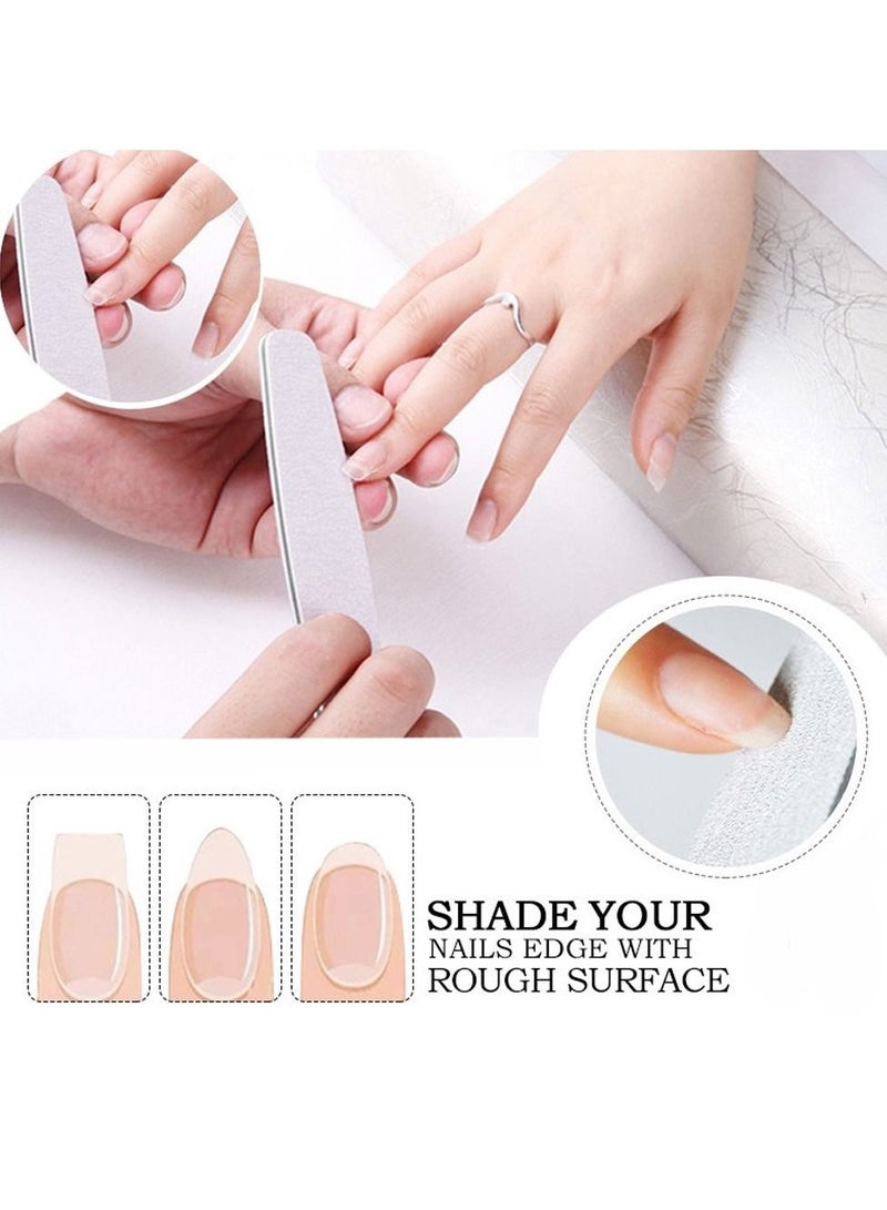 MARGOUN Nail File Set 6 PCS Nail Polishing Files Buffer Blocks Cleaning Brush Kit Manicure Pedicure Tools Set Sanding Nail File - Image 5