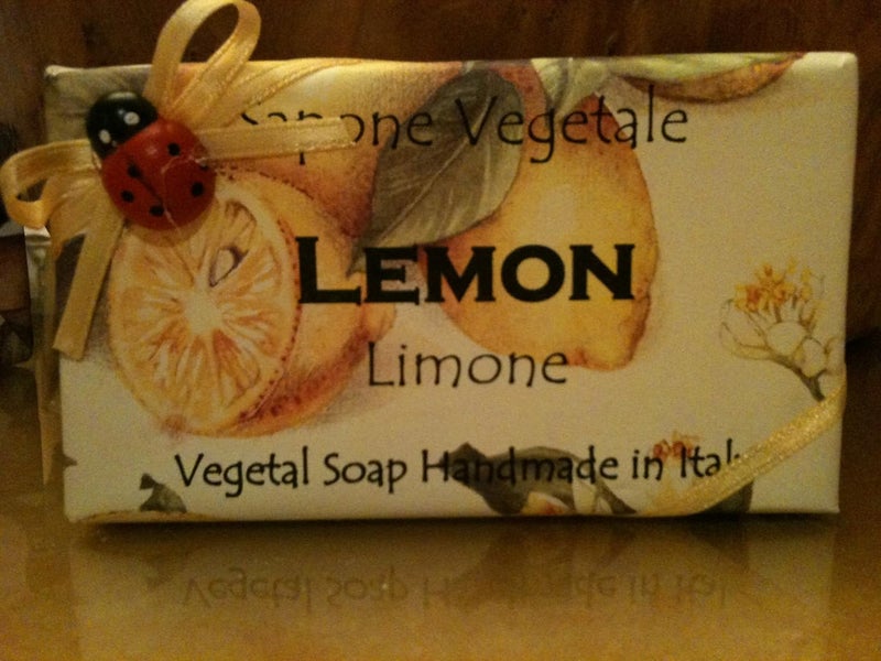 Alchimia Ladybug Vegetal Handmade Soap 106g Made in Italy Lemon