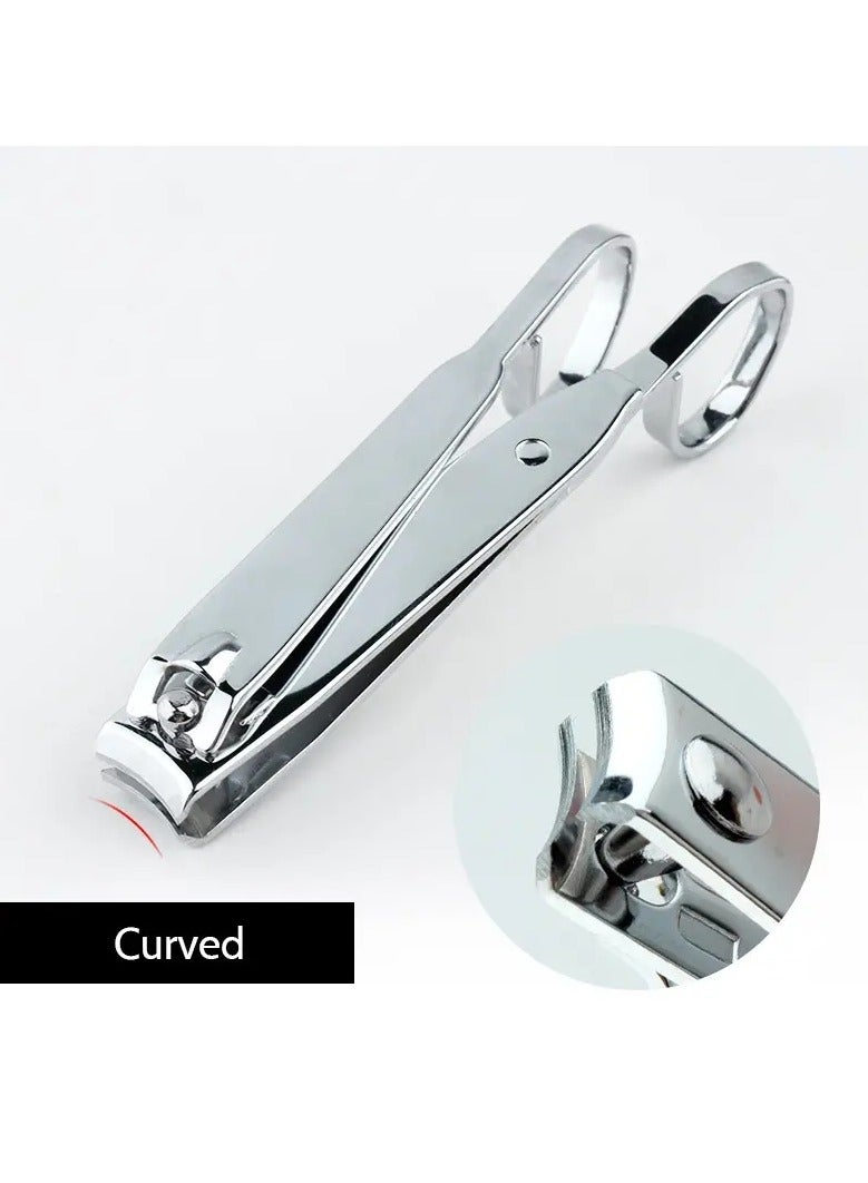 ORiTi مجموعة مقصات أظافر ممتازة بشفرات حادة من الفولاذ المقاوم للصدأ لقص أظافر اليدين والقدمين بشكل مثالي للرجال والنساء - فضي - Image 3