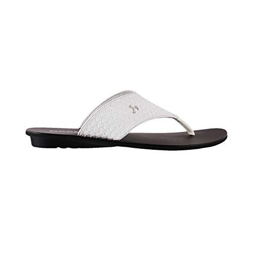 Mochi White Thong Sandals - 7 UK (41 EU) (16-9102) - Image 2