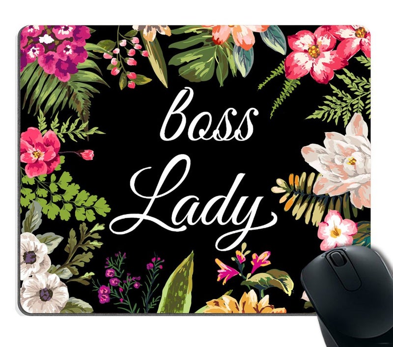 Smooffly Custom Gaming Mouse Pad - Floral Lady Funny Mouse Pad - Image 4