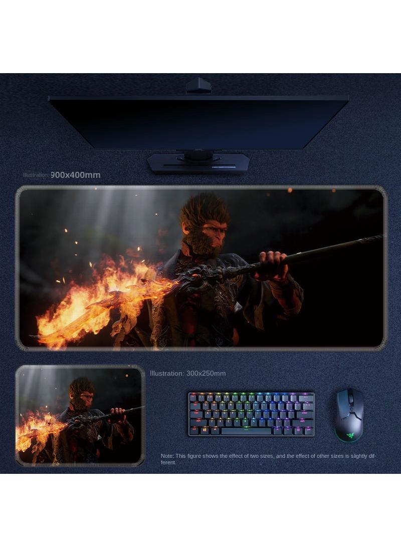 Y&D Black Myth Wukong PS5 Gaming Mouse Pad, Keyboard Pad, Waterproof with Non-Slip Rubber Base - Image 1
