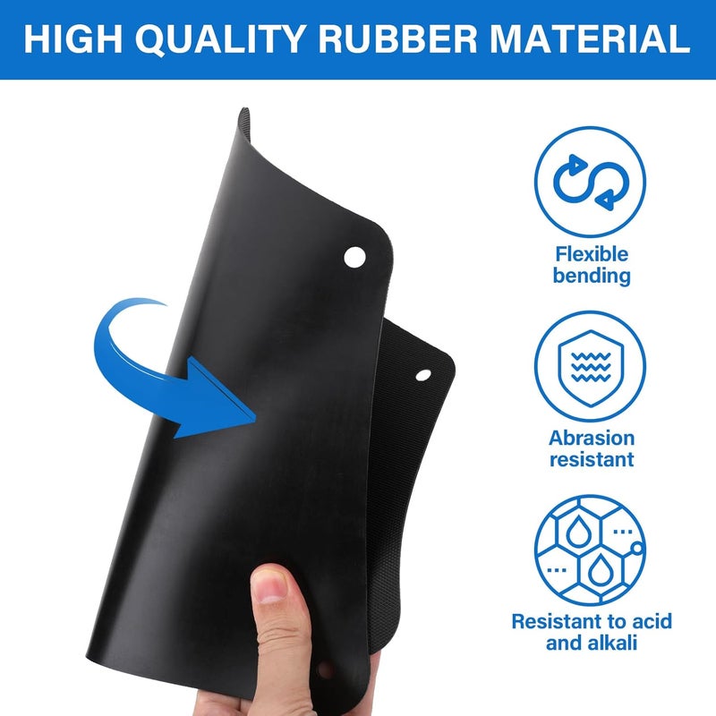 Tutor Auto Splash Guard Fender Liner Shields with Clips Compatible with 2007-2020 Toyota Tundra Sequoia - Replaces 537370C030 537360C030 - Image 5