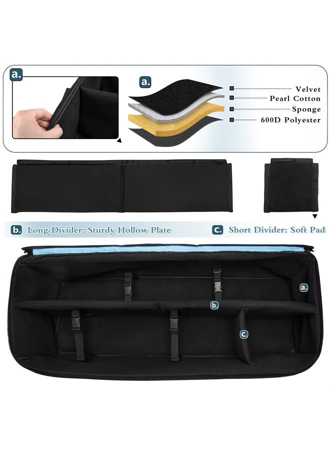 samdew Large Telescope Travel Bag, 40.8" Telescope Soft Case Bonus Accessory Bag & Dividers, Astronomical Telescope Carry Bag with Optical Tube & Tripod Buckles, Compatible with Celestron Telescope - Image 2