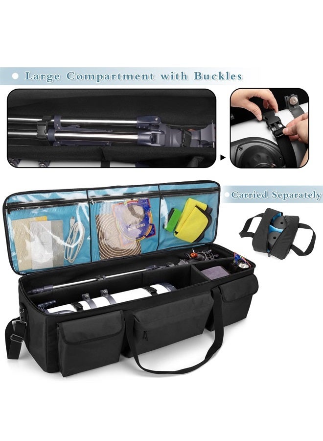 samdew Large Telescope Travel Bag, 40.8" Telescope Soft Case Bonus Accessory Bag & Dividers, Astronomical Telescope Carry Bag with Optical Tube & Tripod Buckles, Compatible with Celestron Telescope - Image 3