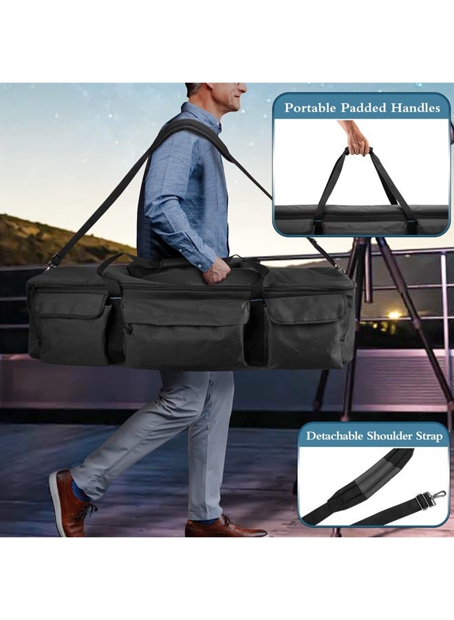 samdew Large Telescope Travel Bag, 40.8" Telescope Soft Case Bonus Accessory Bag & Dividers, Astronomical Telescope Carry Bag with Optical Tube & Tripod Buckles, Compatible with Celestron Telescope - Image 4