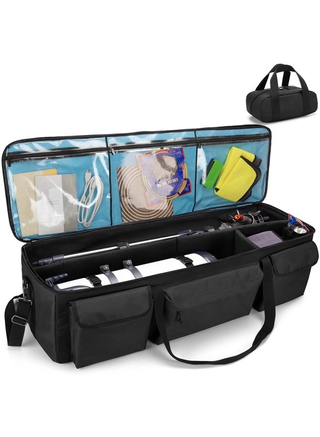 samdew Large Telescope Travel Bag, 40.8" Telescope Soft Case Bonus Accessory Bag & Dividers, Astronomical Telescope Carry Bag with Optical Tube & Tripod Buckles, Compatible with Celestron Telescope - Image 1