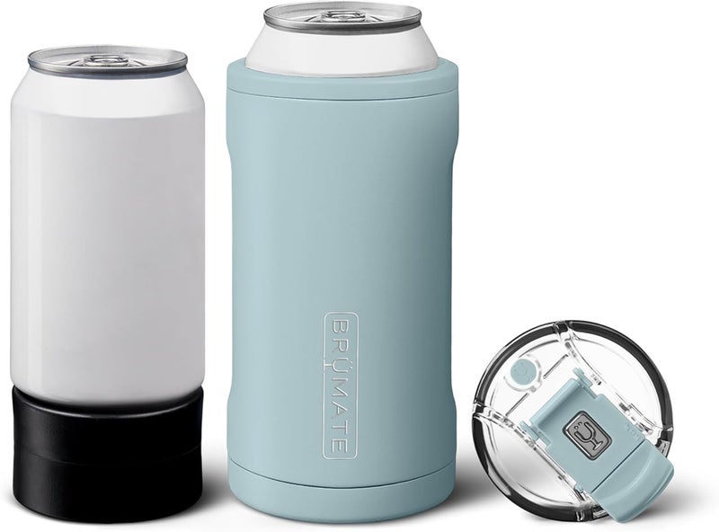 BrÃ¼Mate Hopsulator Trio 3-in-1 Insulated Can Cooler for 12oz / 16oz Cans + 100% Leak Proof Tumbler with Lid | Insulated for Beer, Soda, and Energy Drinks - Image 1