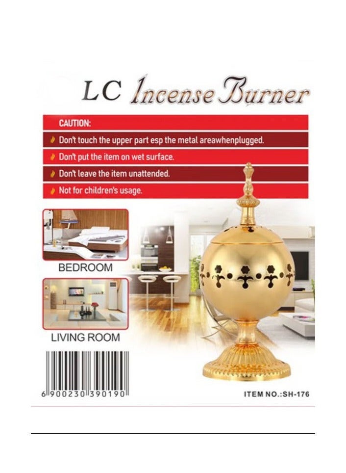 ال سي إيروريكس مبخرة كهربائية ذهبية 10 سم - Image 2