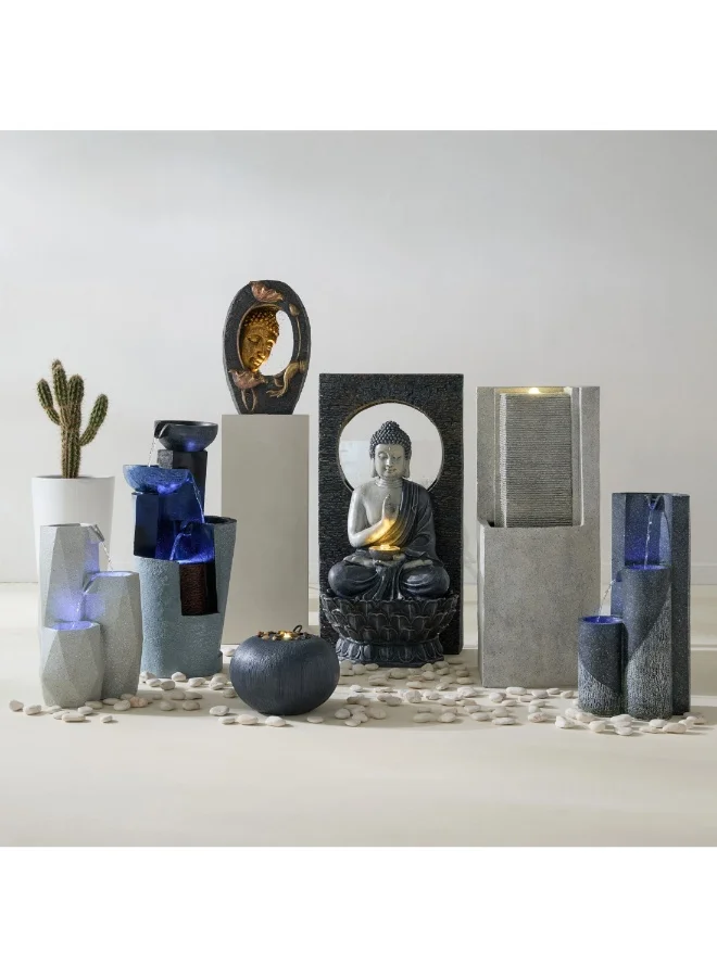 Home Box Adele 4-Pot Fountain With Led 78.5 X 32 X 32 Cm