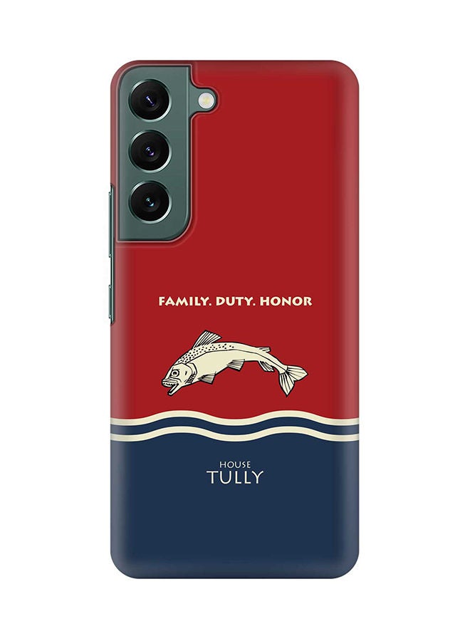 Stylizedd Case for Samsung Galaxy S22 5G Slim Snap Classic Series Shield Matte Finish Print - GOT House Tully - Image 1