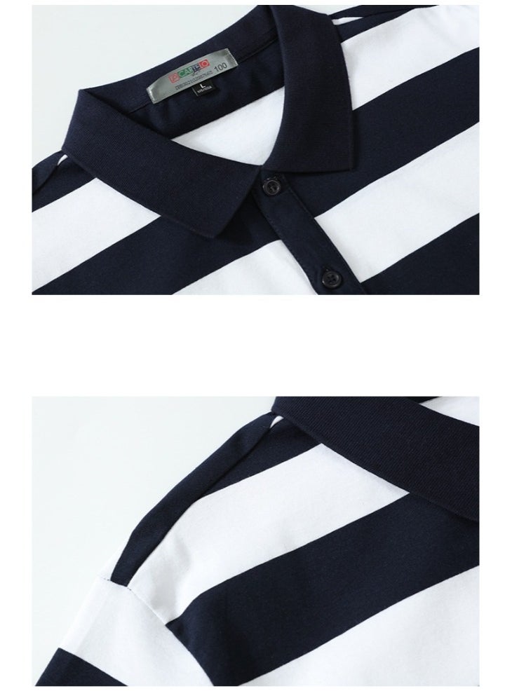 CARTELO New Men's Striped Short Sleeved POLO  - Image 3
