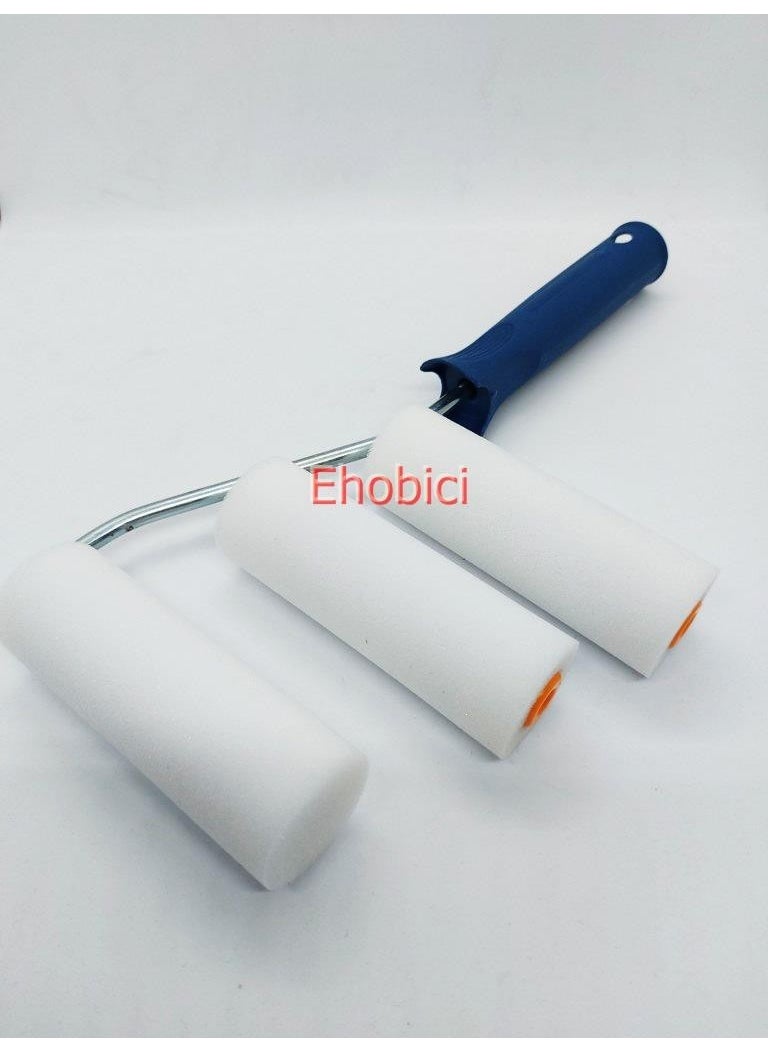 Cadence - Sponge Roller Brush 10CM Blue +2 Spare Sponges - Image 1