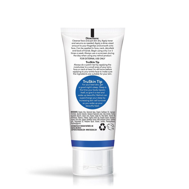 TruSkin Retinol Face Moisturizer â€“ Powerful Anti-Aging Moisturizer for Women with Hyaluronic Acid & Vitamin E â€“ Retinol Cream for Face for Youthful-Looking Appearance, 2 fl oz - Image 3