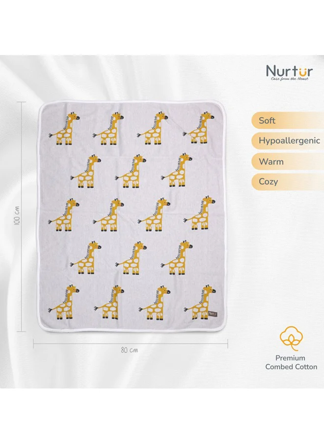 نورتر Soft Baby Blankets For Boys And Girls 100% Combed Cotton Lightweight Fleece Multicolor TRHA24214