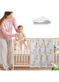Nurtur Soft Baby Blankets For Boys And Girls 100% Combed Cotton Lightweight Fleece Multicolor TRHA24214  - Image 3
