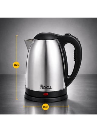 Electric Kettle Stainless Steel, Dual Sensor & Over Heat Protection, 1.8 L 1500 W RA-EK1867 Silver - view 4