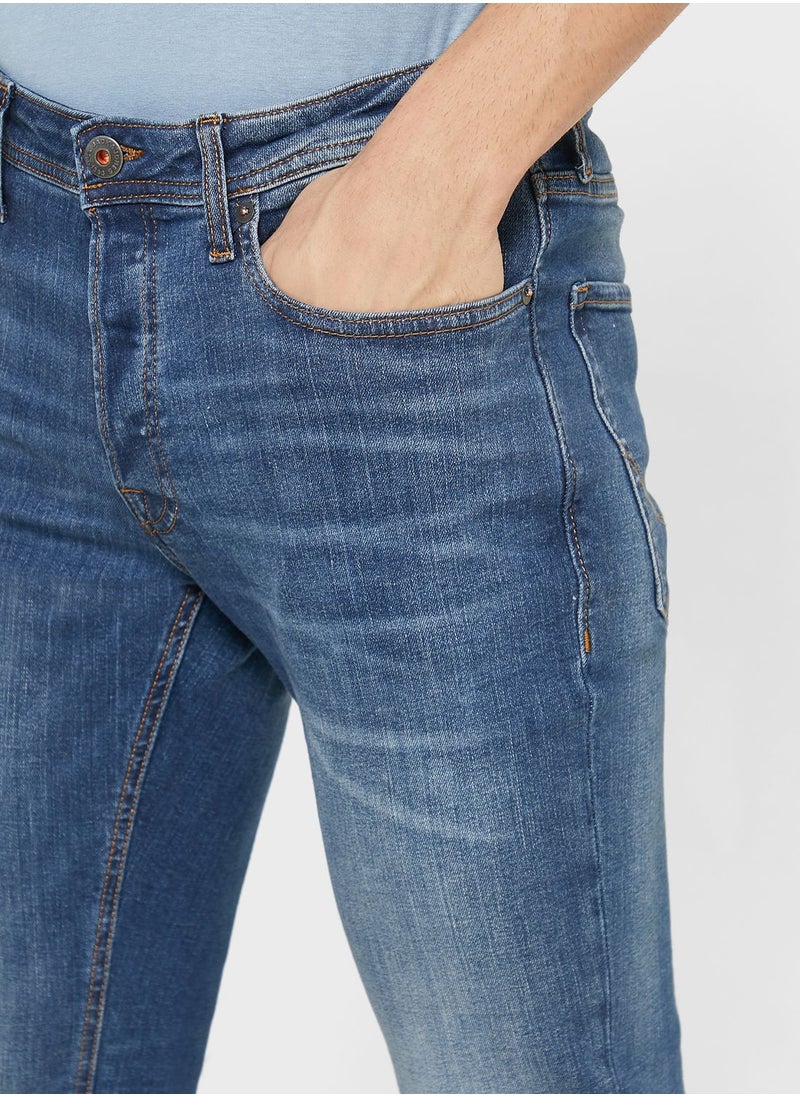 JACK & JONES Light Wash Slim Fit Jeans  - Image 4