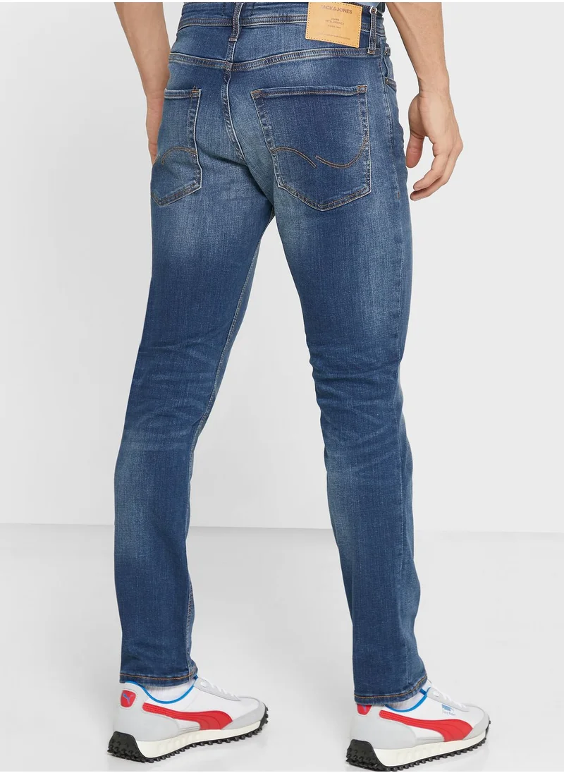 JACK & JONES Light Wash Slim Fit Jeans