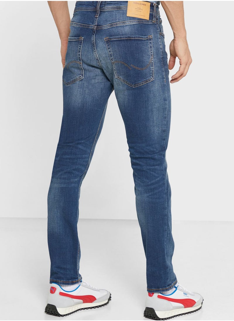 JACK & JONES Light Wash Slim Fit Jeans  - Image 3