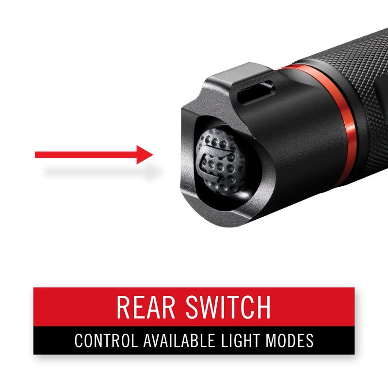 Coast G32 465 Lumen Flashlight with Pure Beam Twist Focus and BullsEye Spot Beam Black - Image 5