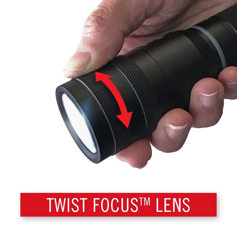 Coast G32 465 Lumen Flashlight with Pure Beam Twist Focus and BullsEye Spot Beam Black - Image 4