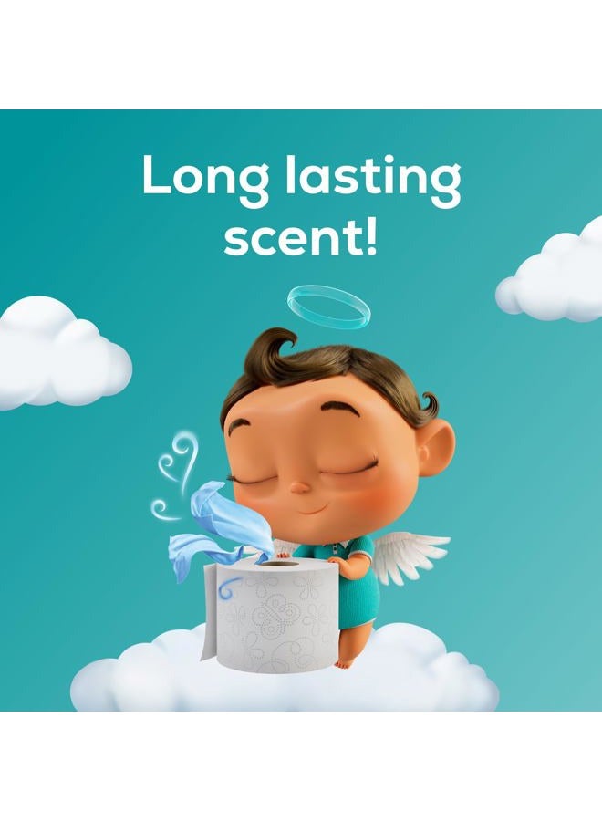 Angel Soft ® Toilet Paper with Fresh Linen Scent, 8 Mega Rolls = 32 Regular Rolls, 2-Ply Bath Tissue - Image 4