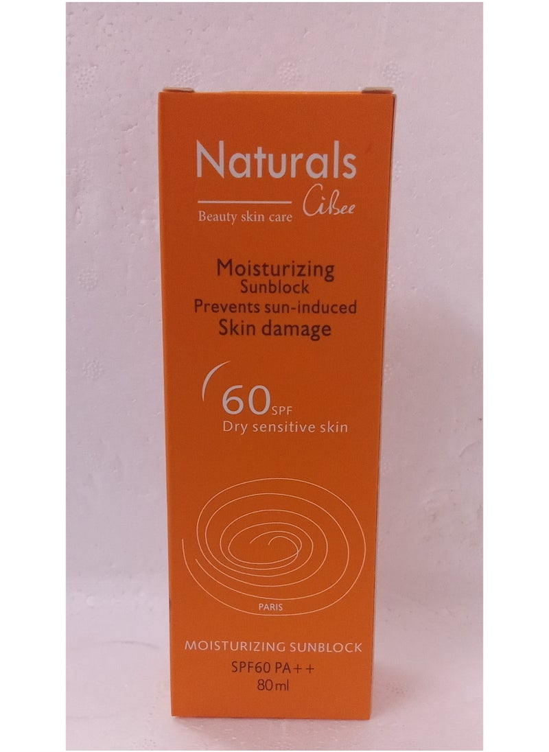 Natural Refreshing sunscreen cream 60SPF 80ml 