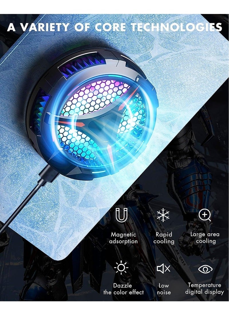 general iPad Cooler, Magnetic Tablet Cooler for iPad/Surface Pro/Samsung Tab, Compatible with Steam Deck, Universal Radiator with Temperature Display for Mobile Gaming, Live Streaming - Image 5