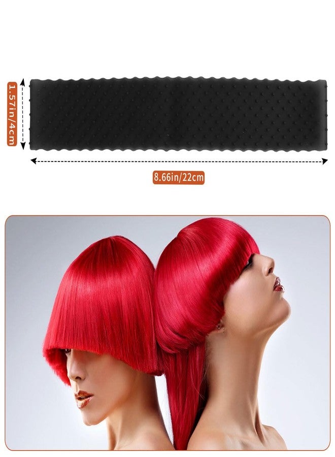 Taefuwr 2 Pack Adjustable Silicone Wig Headband Grip with Fixed Non Slip Straps and Elastic Clip, Seamless Grip for Keeping Wig in Place (Black/Skin Color) - Image 3