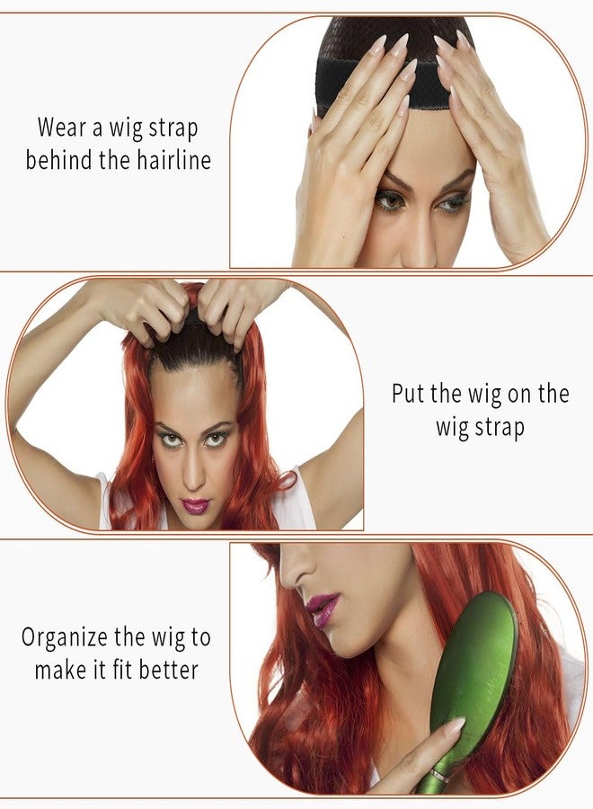 Taefuwr 2 Pack Adjustable Silicone Wig Headband Grip with Fixed Non Slip Straps and Elastic Clip, Seamless Grip for Keeping Wig in Place (Black/Skin Color) - Image 5