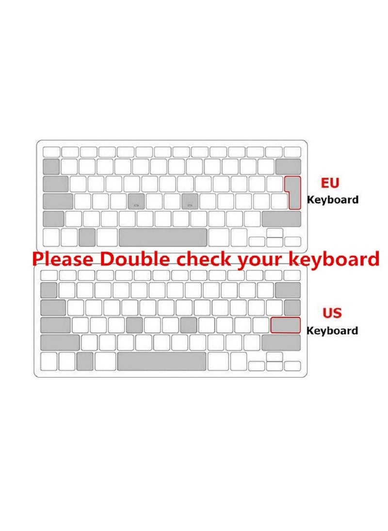 AMM - UK Layout English Keyboard Cover Compatible with  MacBook Air 13 Inch A1466 A1369 Release 2010 to 2017 & MacBook Pro 13/15/17 Release 2015 Or Older Version with/Without Retina Display White - Image 1