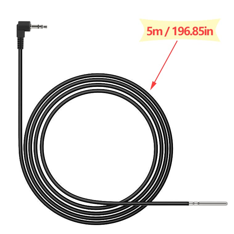 DIGITEN Digital NTC 10K 3950 Waterproof Temperature Sensors Temp Probe 16 Feet(5m) for Thermostat DTC101 DTC102 DTC151 Sensor Replace - Image 2