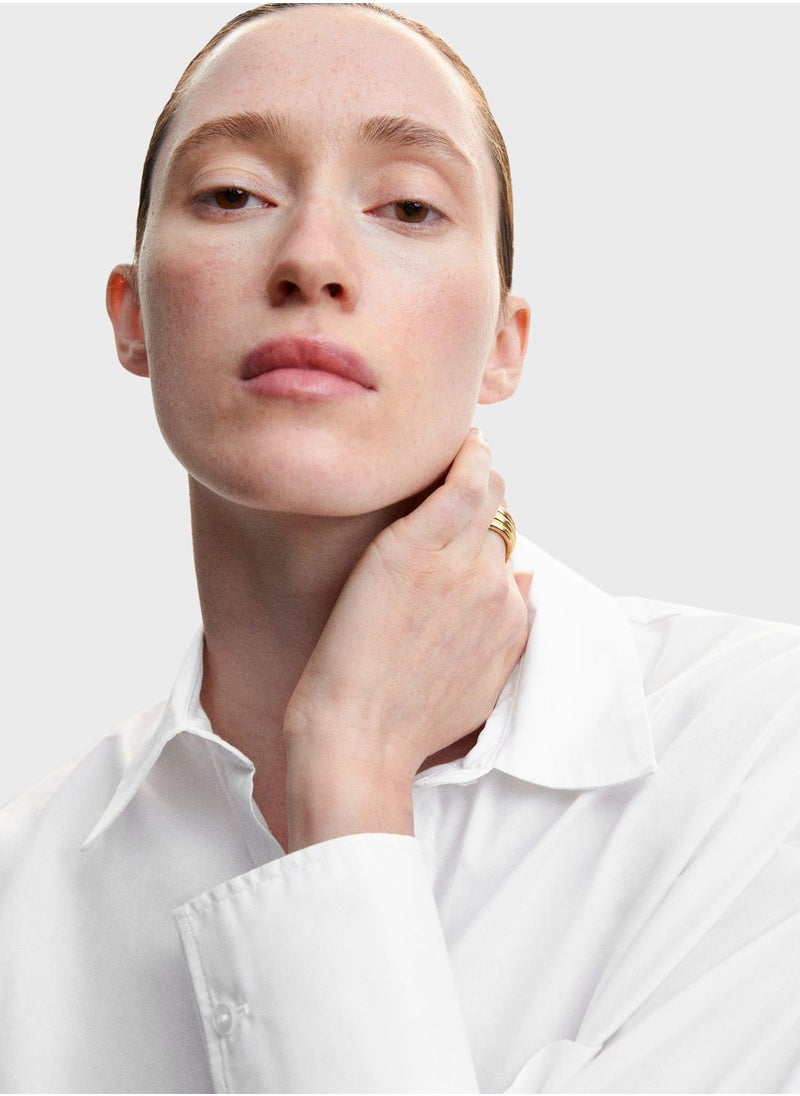 MANGO - Pocket Detail Button Down Shirt - Image 1
