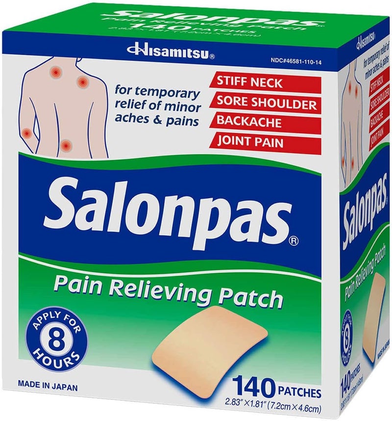 Salonpas لصقة سالونباس لتخفيف الألم 140 لصقة عبوتين - Image 1
