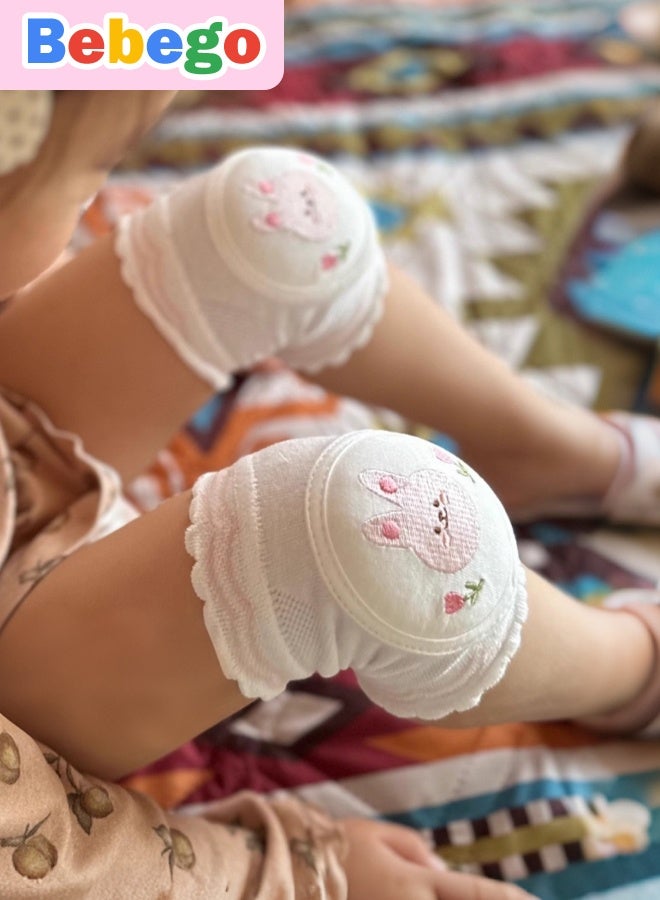 BEBEGO Baby Knee Pads - Soft Non-Slip Crawling pads with Elastic Band, Lightweight Infant learning to walk & crawl Protectors, for Boys & Girls, First Walkers, Anti-Fall Protection, Easy On/Off, Baby Crawling Aid, Playful Baby Accessory, Breathable Fabric, First Walkers Gear, Stylish Babywear, Durable Padding, New Walkers - Image 4