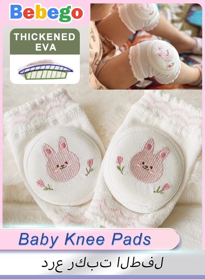 BEBEGO Baby Knee Pads - Soft Non-Slip Crawling pads with Elastic Band, Lightweight Infant learning to walk & crawl Protectors, for Boys & Girls, First Walkers, Anti-Fall Protection, Easy On/Off, Baby Crawling Aid, Playful Baby Accessory, Breathable Fabric, First Walkers Gear, Stylish Babywear, Durable Padding, New Walkers - Image 1