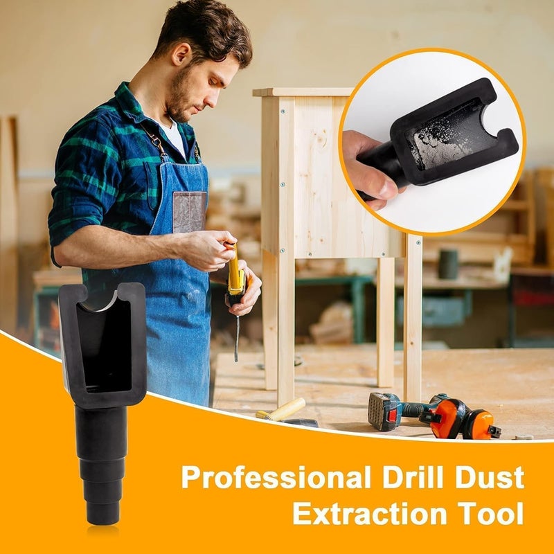 APURK Drill Dust Collector Vacuum Attachment Dust Catcher Cover Hands Free Drill Hole Extraction Tool Universal Dust Collection Bowl Pocket Sized Drill Dust Trap Tool Pack of 1Multicolor - Image 5