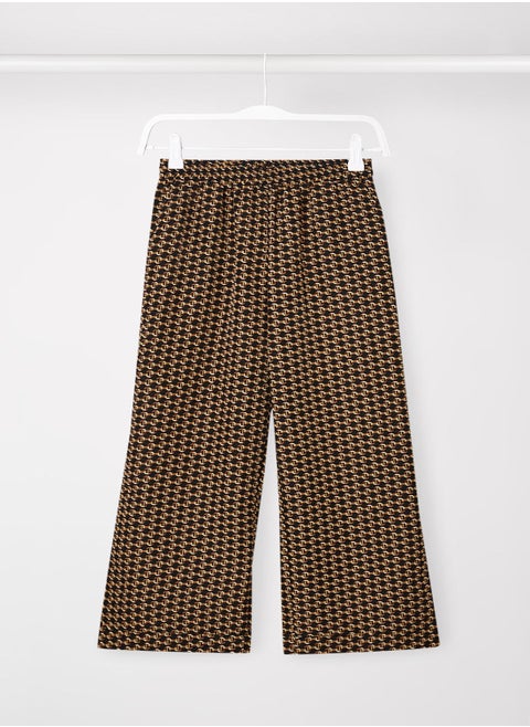 Printed Wide Leg Pants