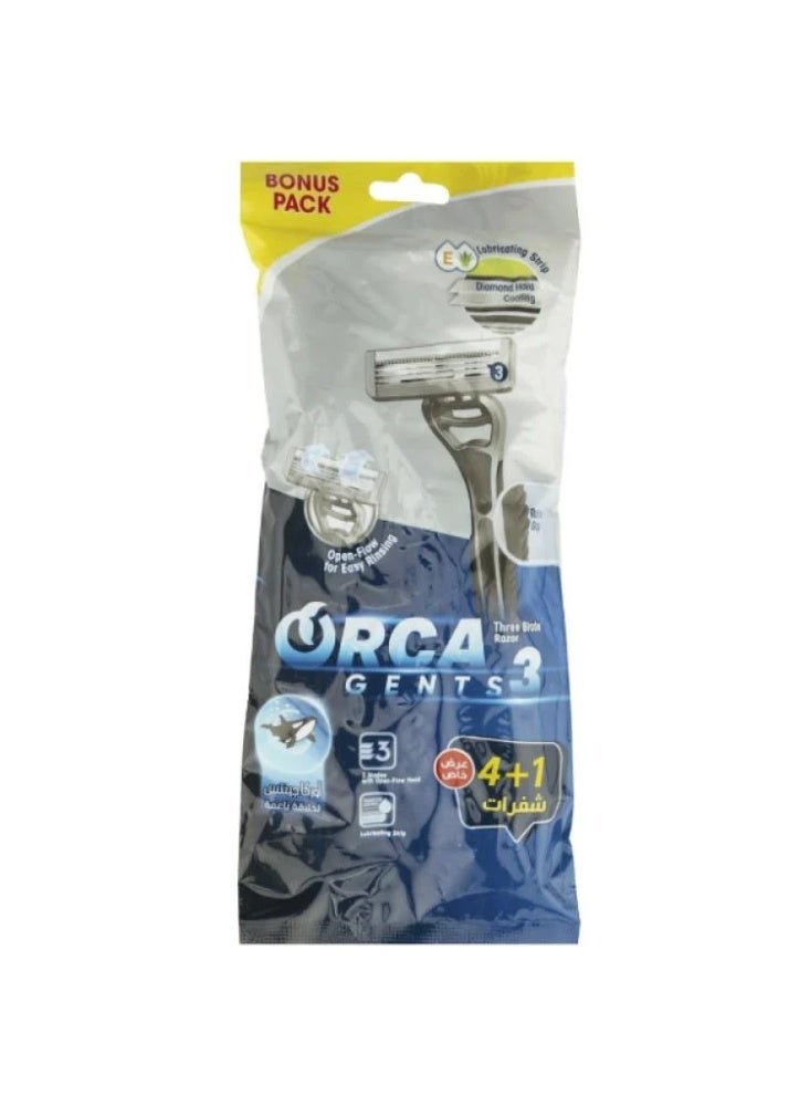 Gent Mens Razors – 3 Blades 4+1
