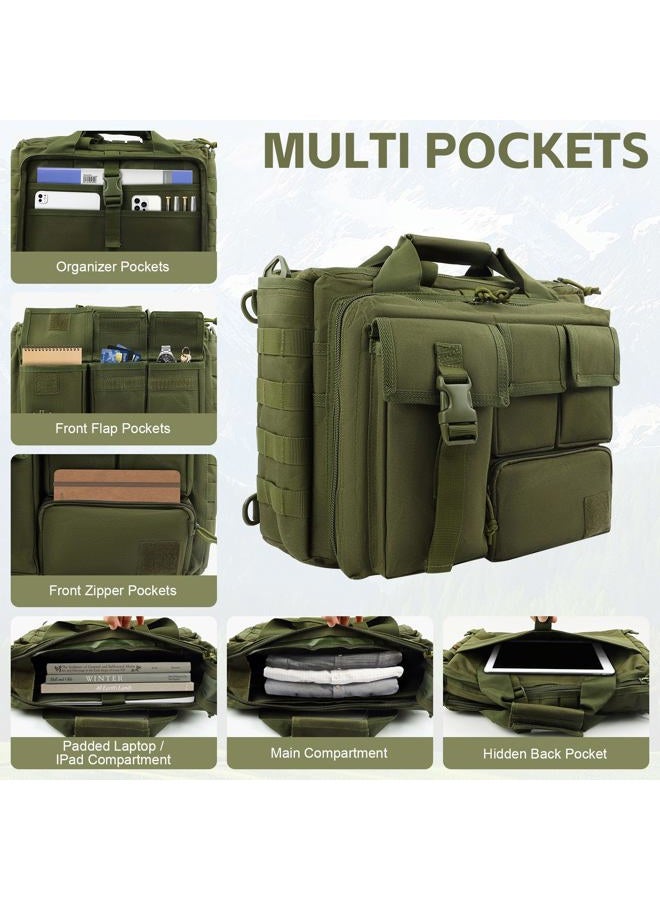 GES Tactical Briefcase, 15.6" Men's Messenger Bag Military Briefcase for Men - Image 4