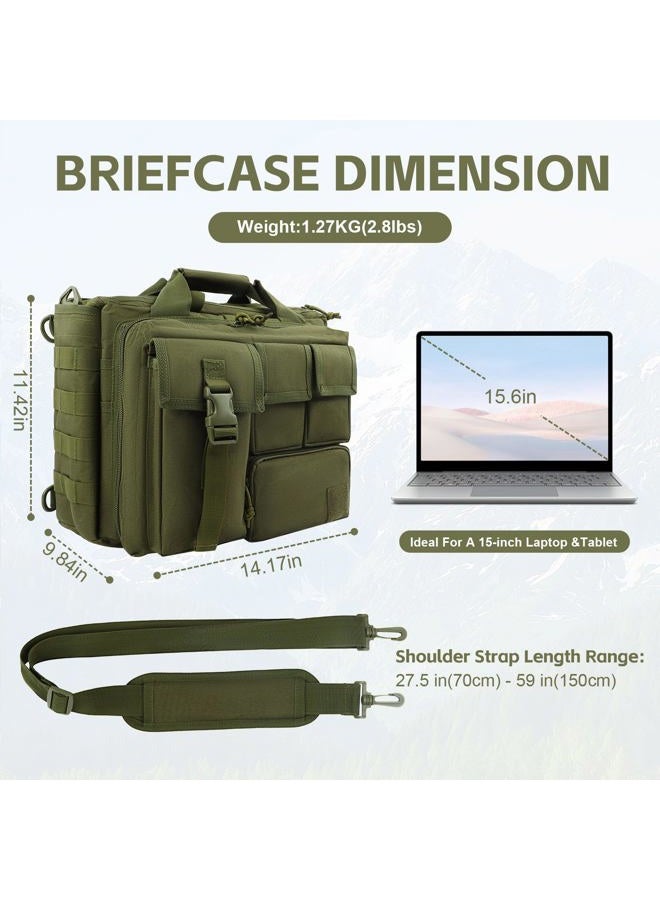 GES Tactical Briefcase, 15.6" Men's Messenger Bag Military Briefcase for Men - Image 2