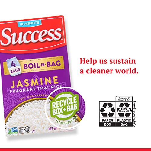 Success Boil-in-Bag Rice, Thai Jasmine Rice, Quick Rice Meals, 14-Ounce Box - Image 5