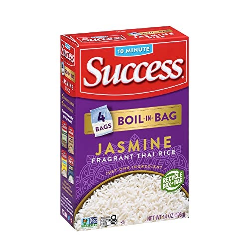 Success Boil-in-Bag Rice, Thai Jasmine Rice, Quick Rice Meals, 14-Ounce Box - Image 1
