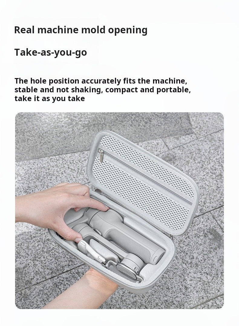 Protective Carrying Case for Insta360 Flow2Pro Gimbal – EVA Hard Shell with Shockproof Partitioned Storage, Water-Resistant PU Surface, Travel-Friendly Gimbal Bag - Image 4